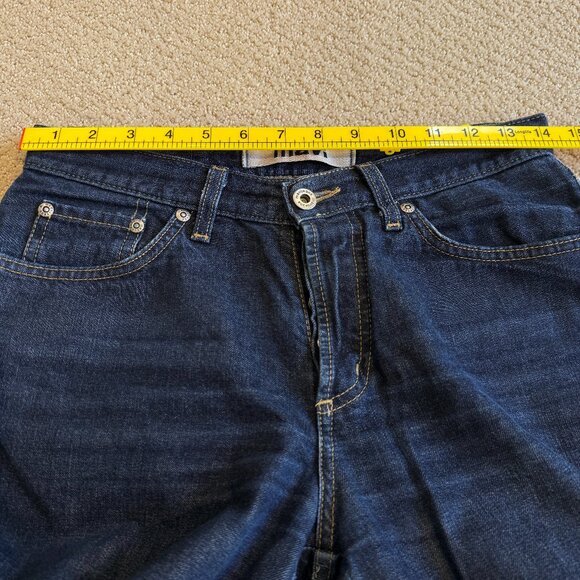 Mavi Jean 136 Molly Flare Y2K Boho Low Rise Button Fly Dark Wash Size 28 - Picture 10 of 16